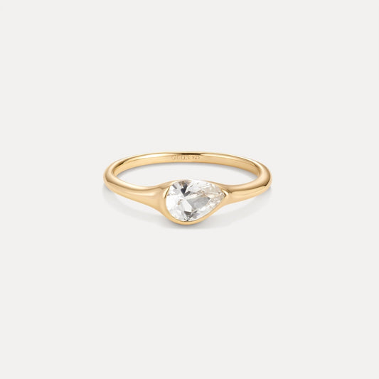 White Sapphire Zephyr Ring