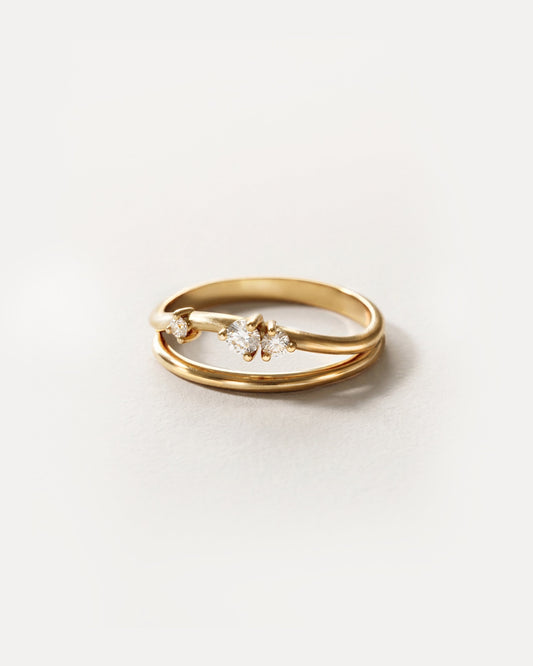 Eclipse White Sapphire Ring