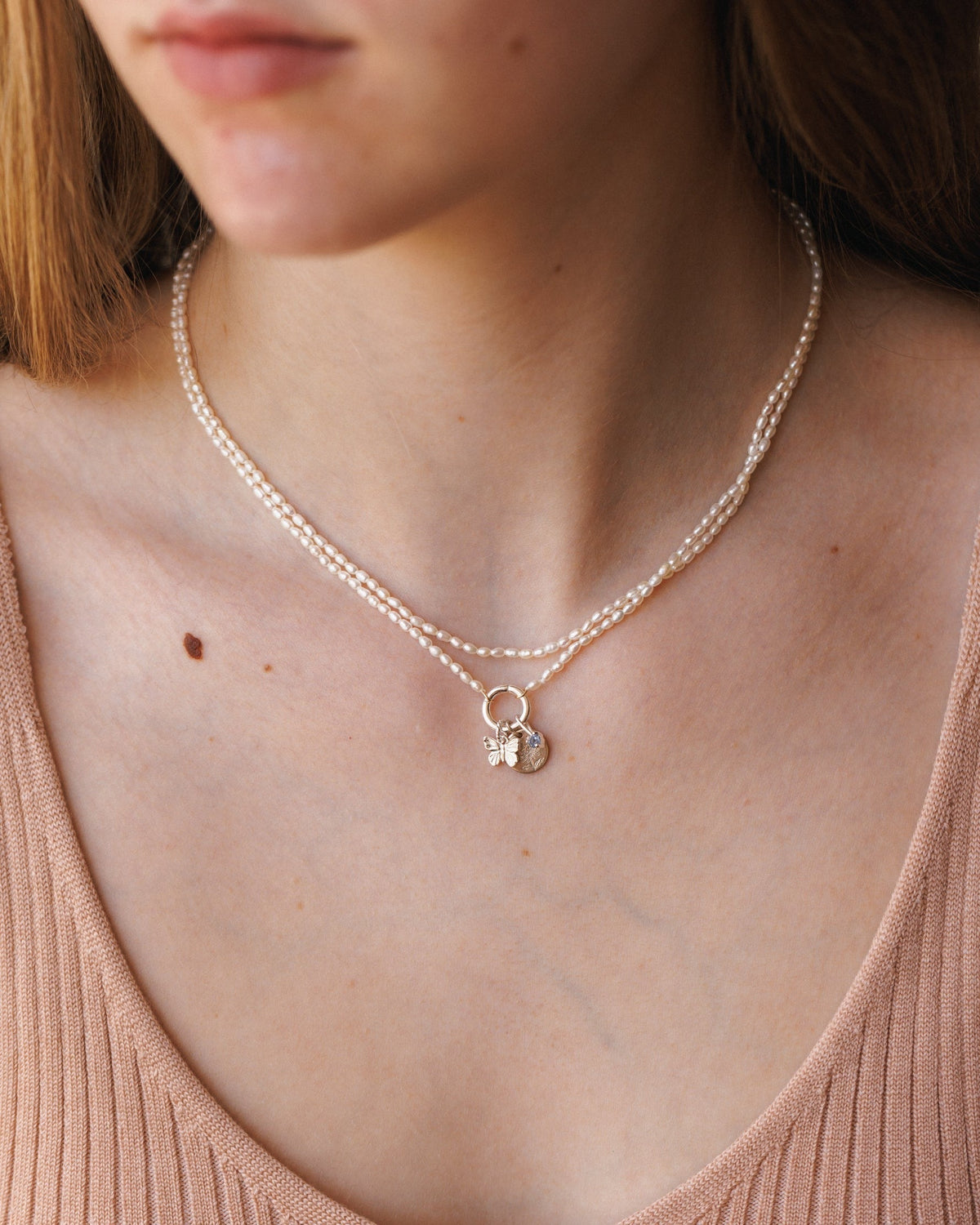 Mini Pearl Strand Necklace