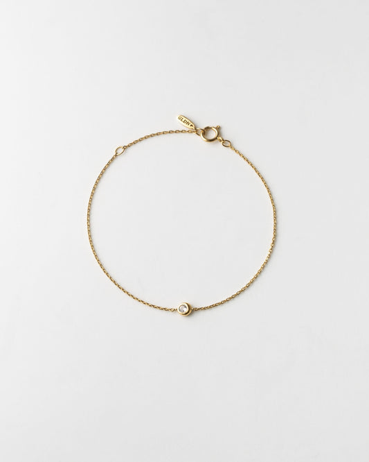 Gaia White Sapphire Solitaire Bracelet