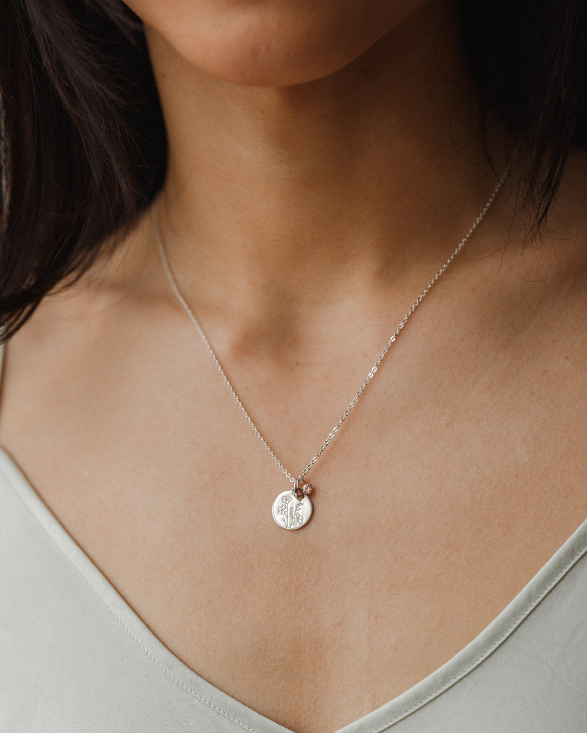 Flora Birthstone Necklace