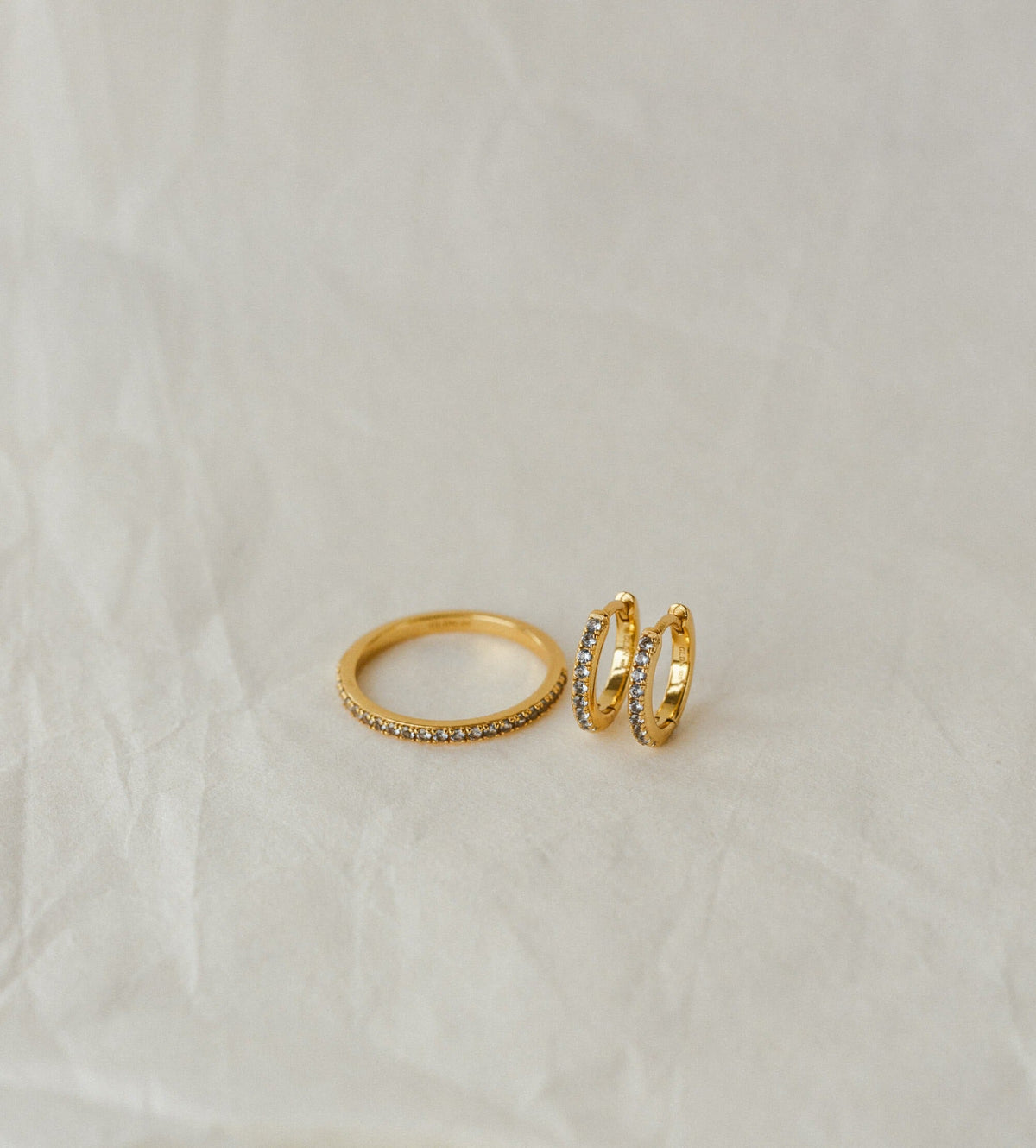 Aura Birthstone Hoops & Ring Set