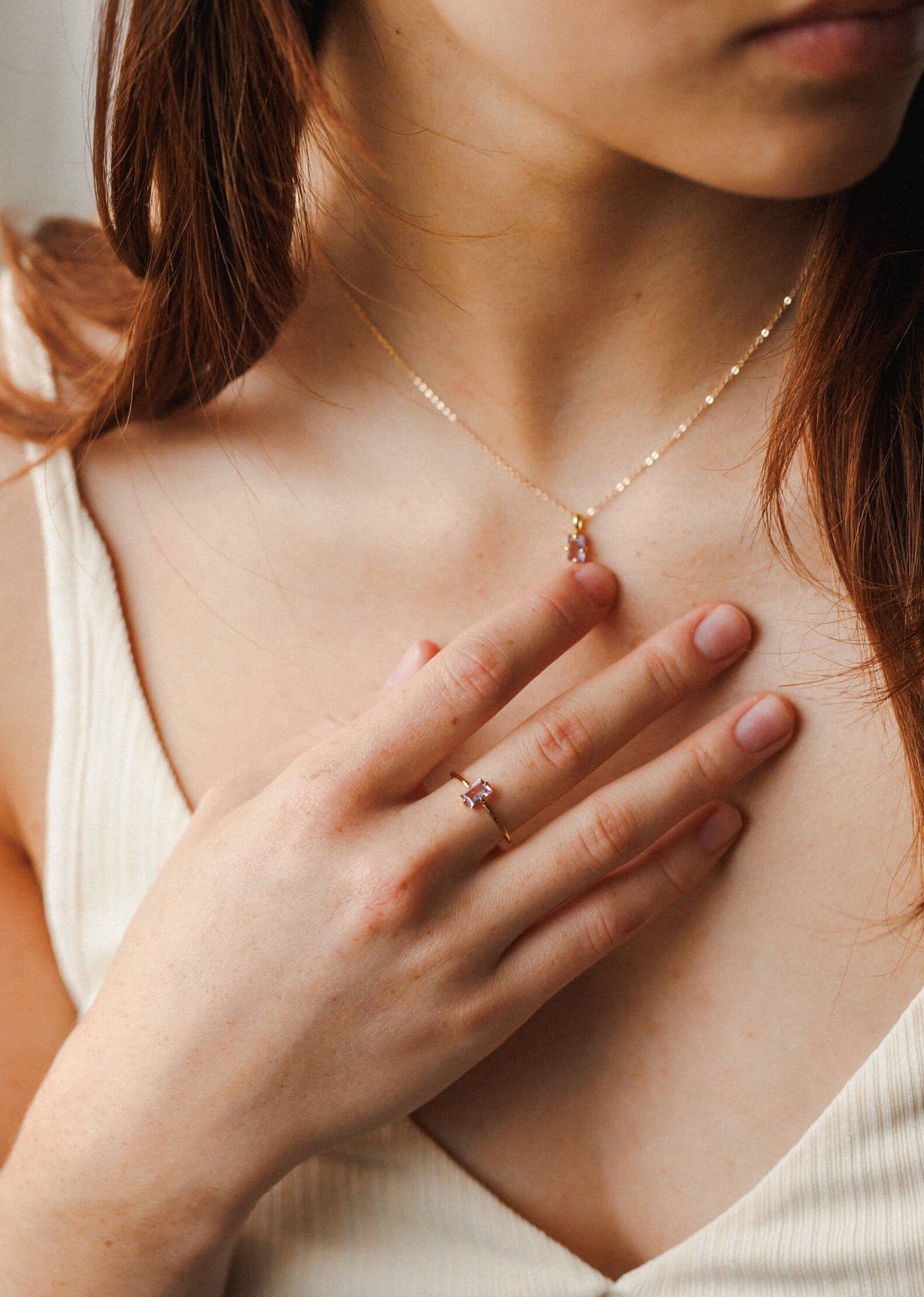 Solid Gold Grand Baguette Ring