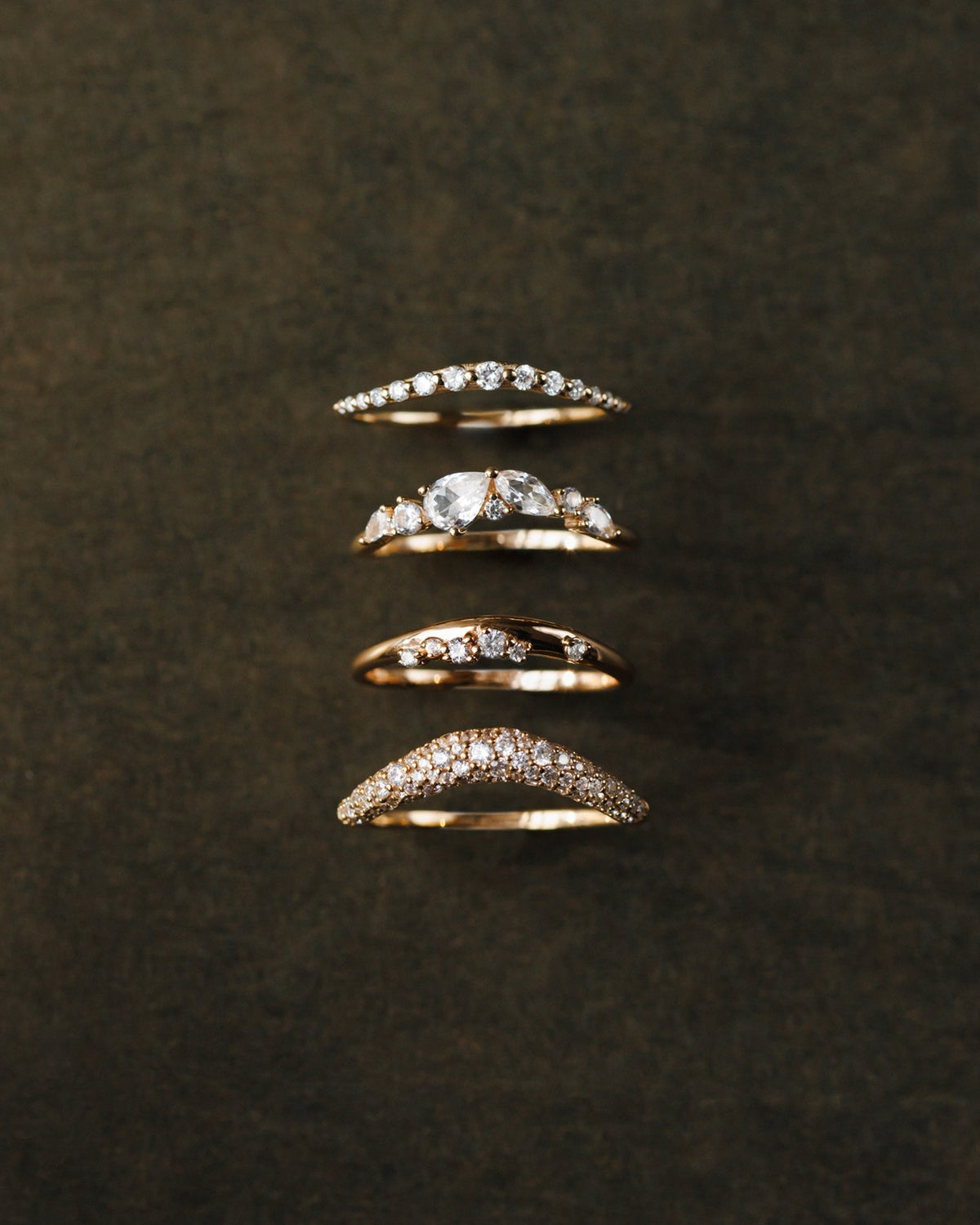 Dainty Diamond Flow Ring