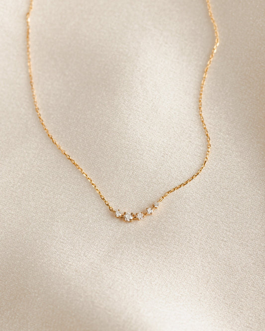 Solid Gold Starscape Necklace