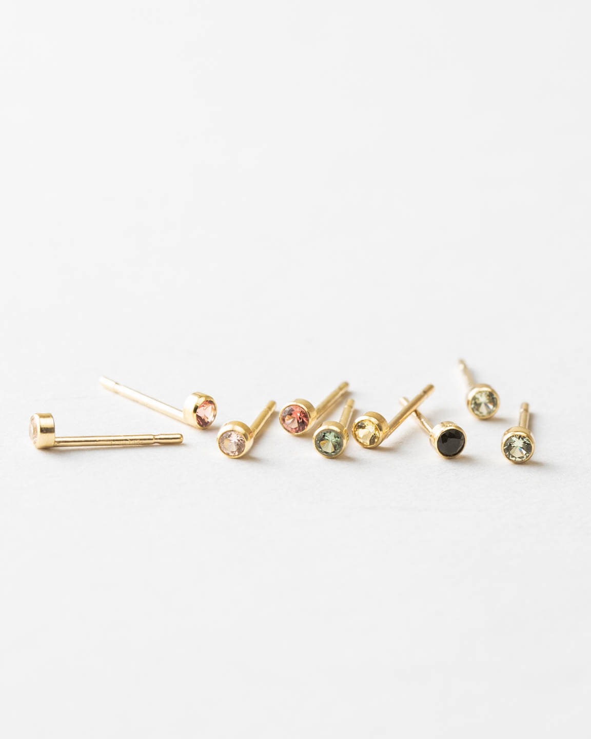 Mini Aura Birthstone Studs