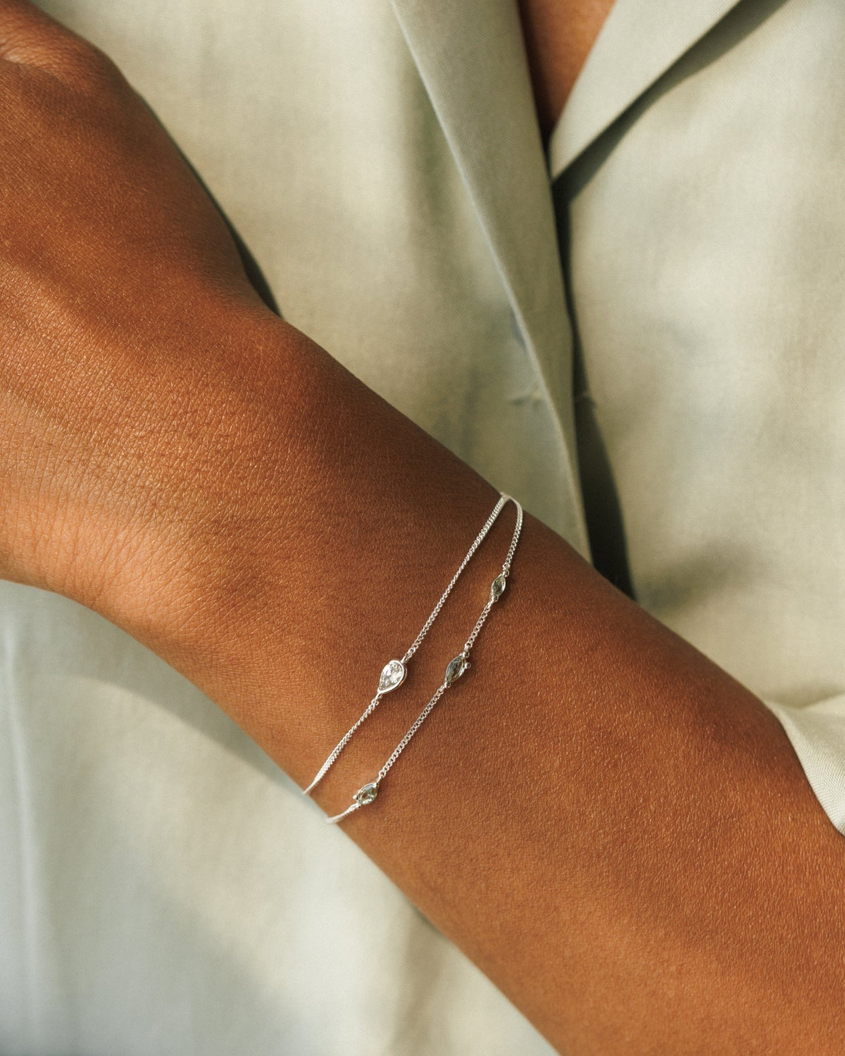White Sapphire Zephyr Bracelet