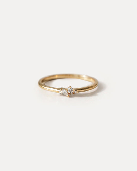 Diamond Star Cluster Ring