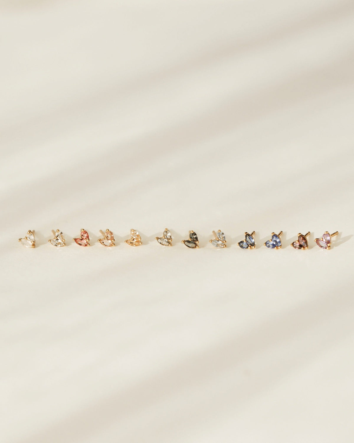 Aura Birthstone Duo Studs