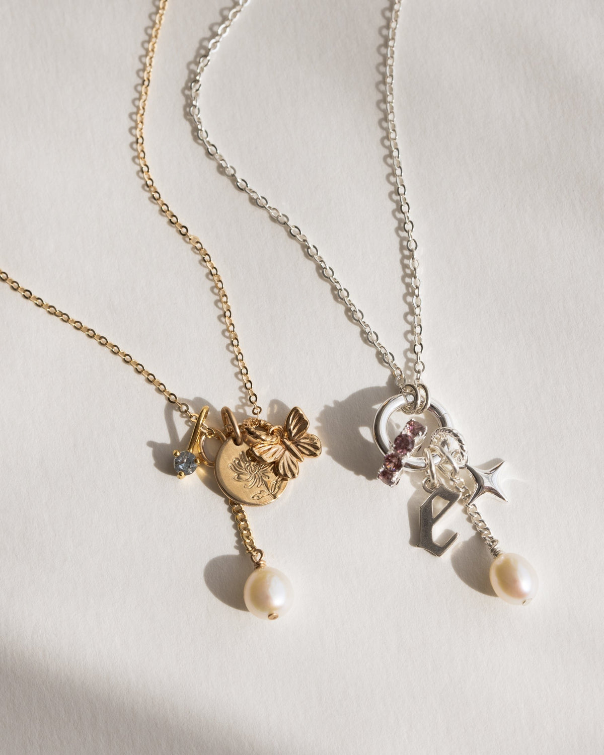 Suspended Pearl Charm