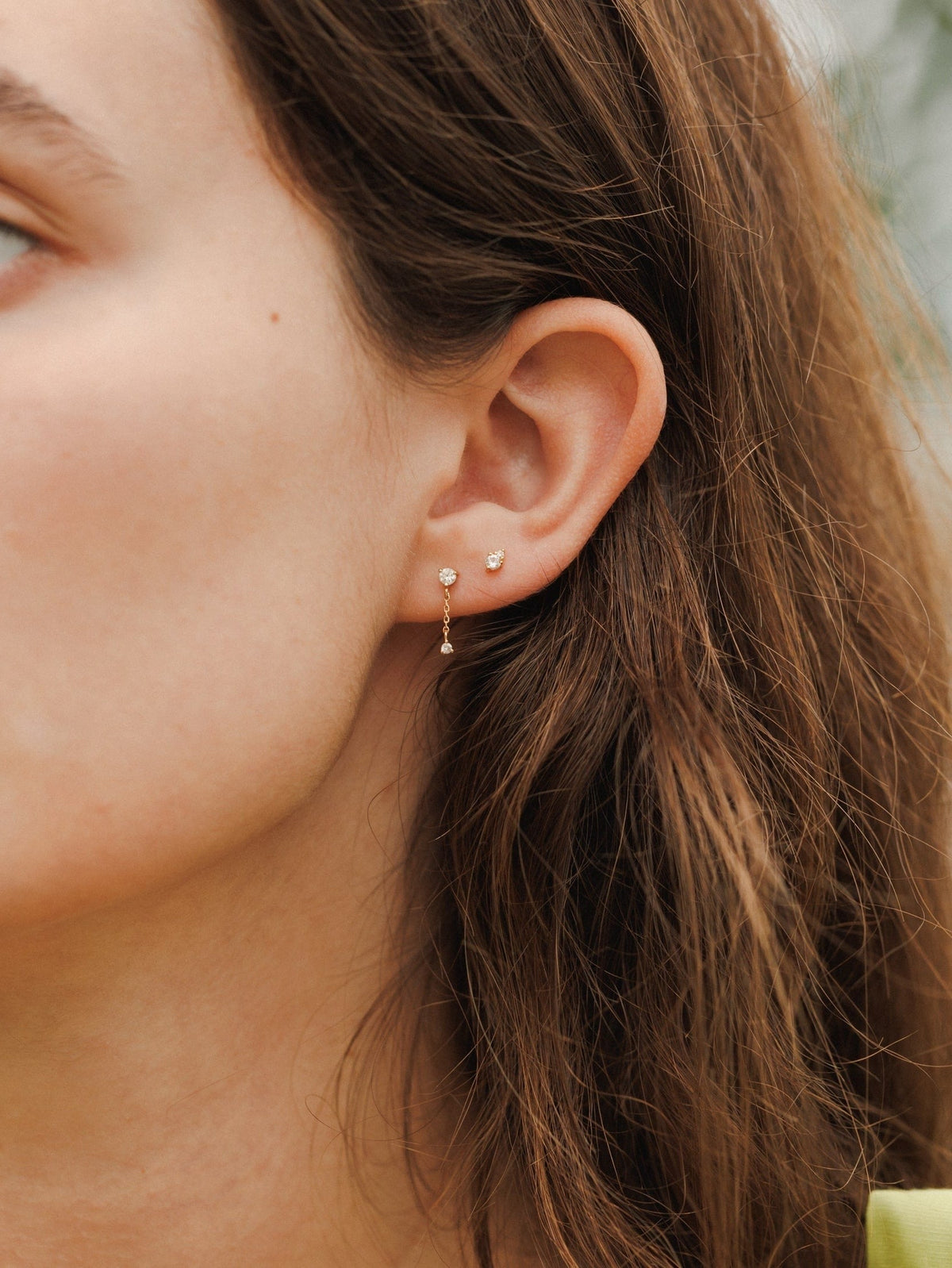 Starfall White Sapphire Earrings