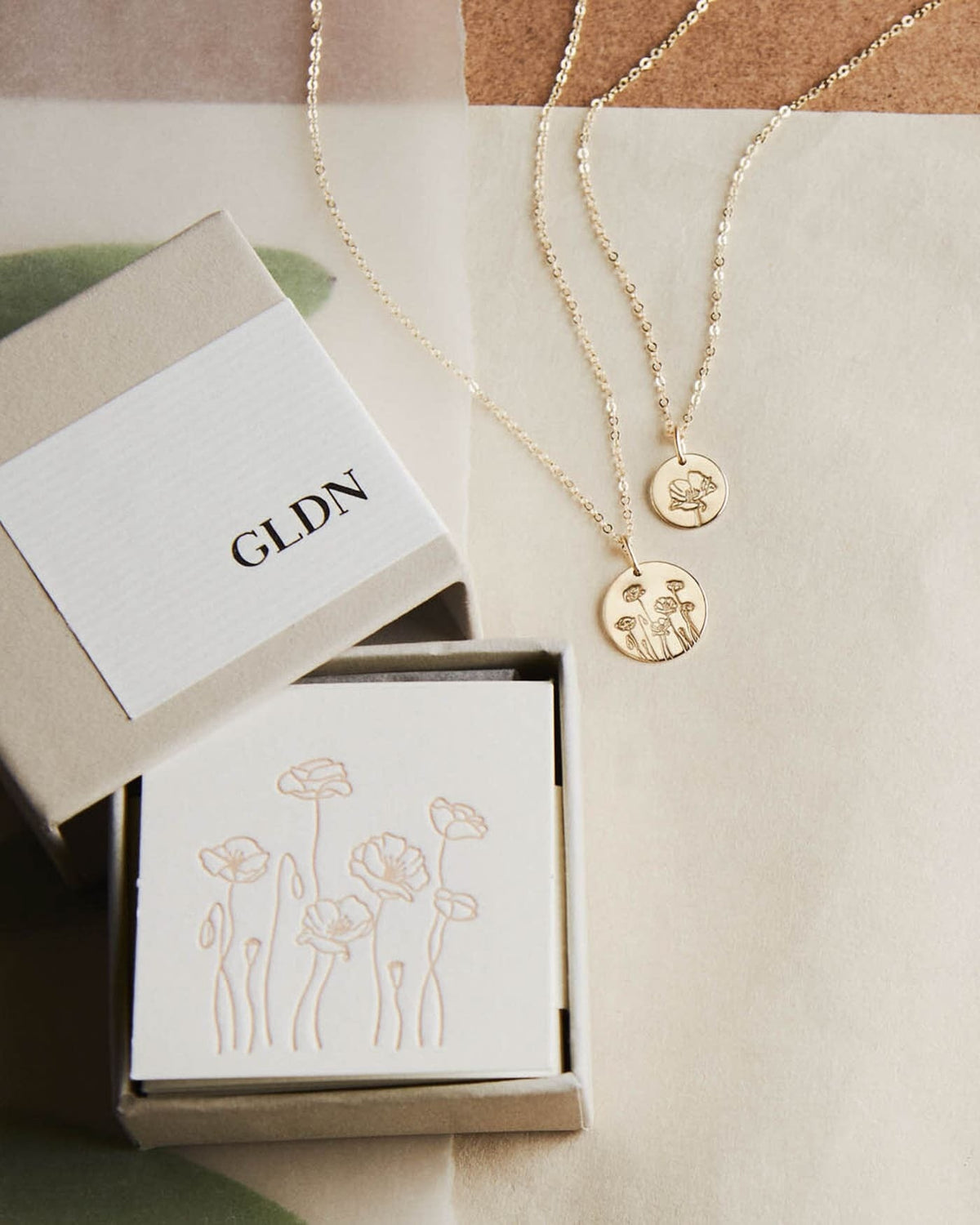 Flora Necklace - 14k Solid Gold