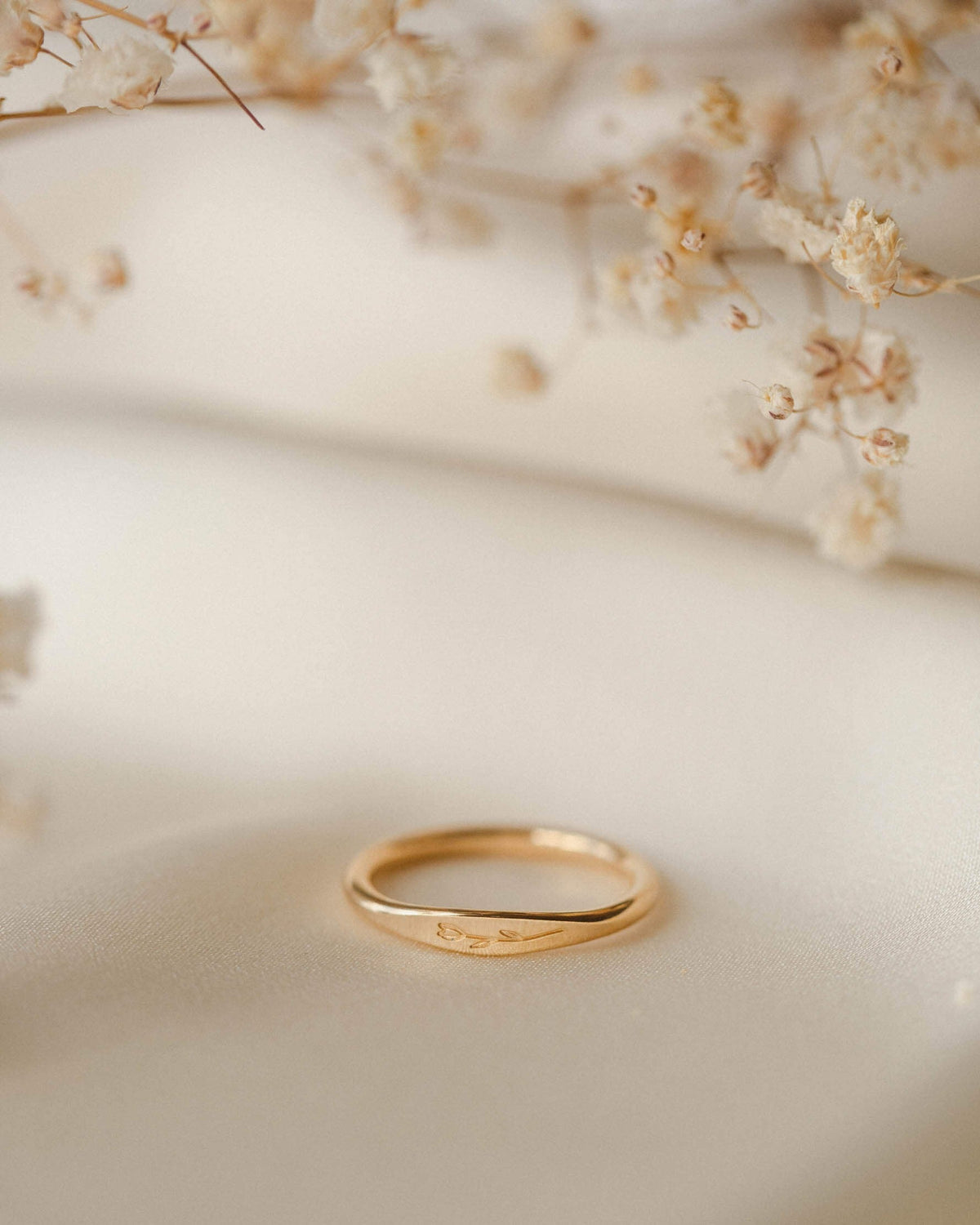 Floral Slim Signet