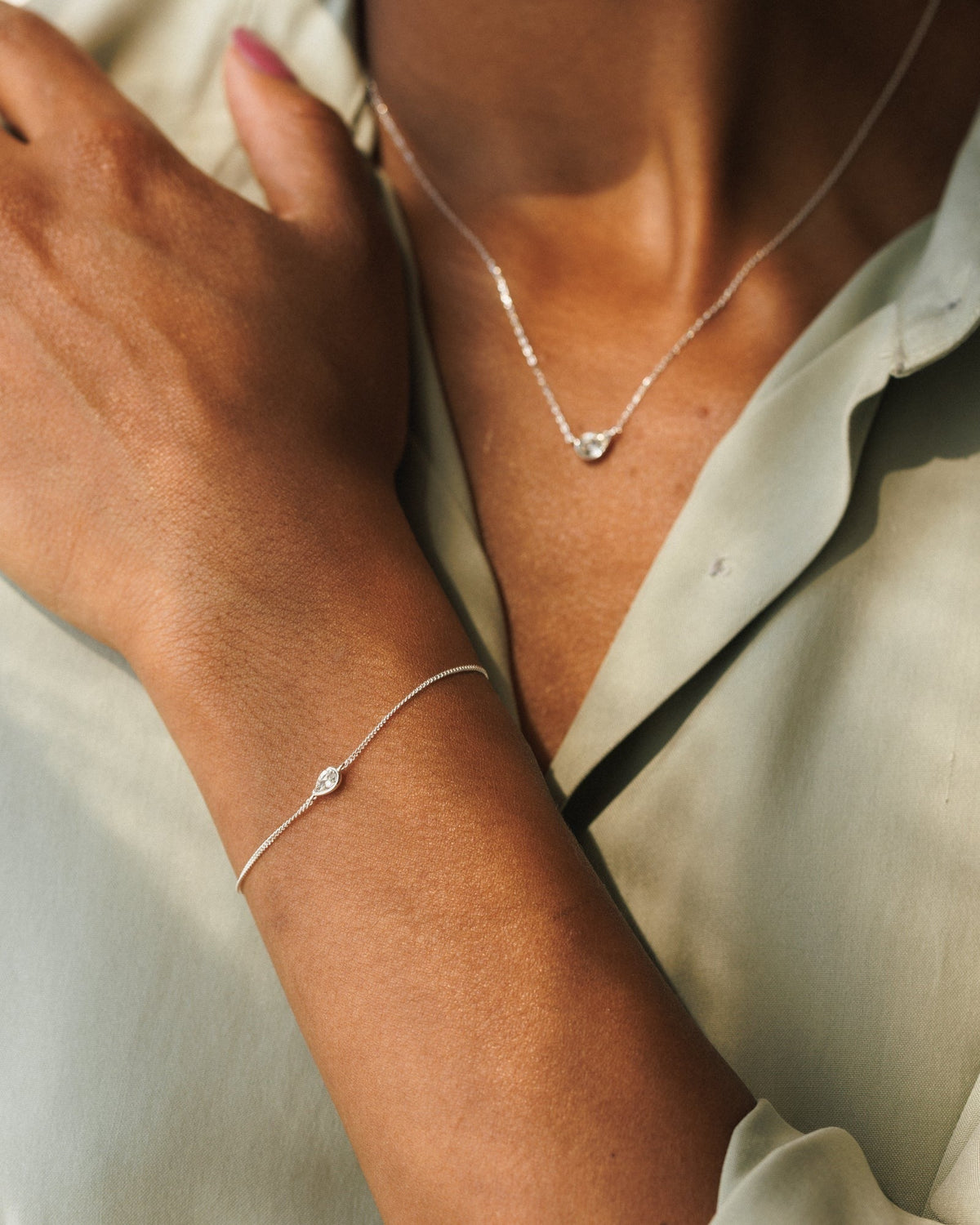 White Sapphire Zephyr Bracelet