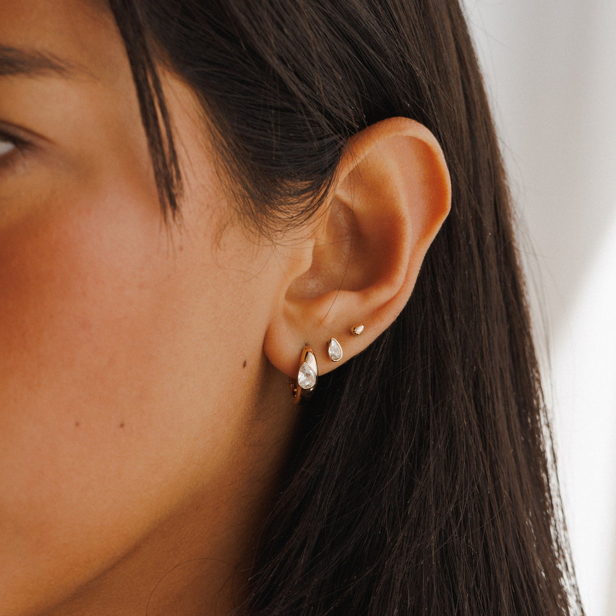 Solid Gold Zephyr Studs