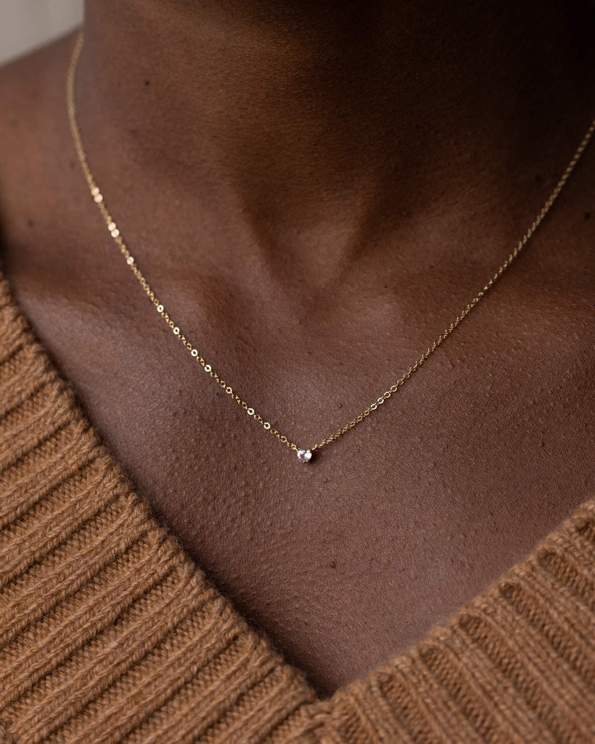 Polaris White Sapphire Necklace