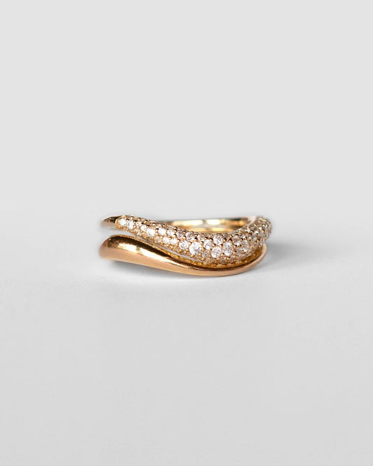 Pavé Flow Ring Set