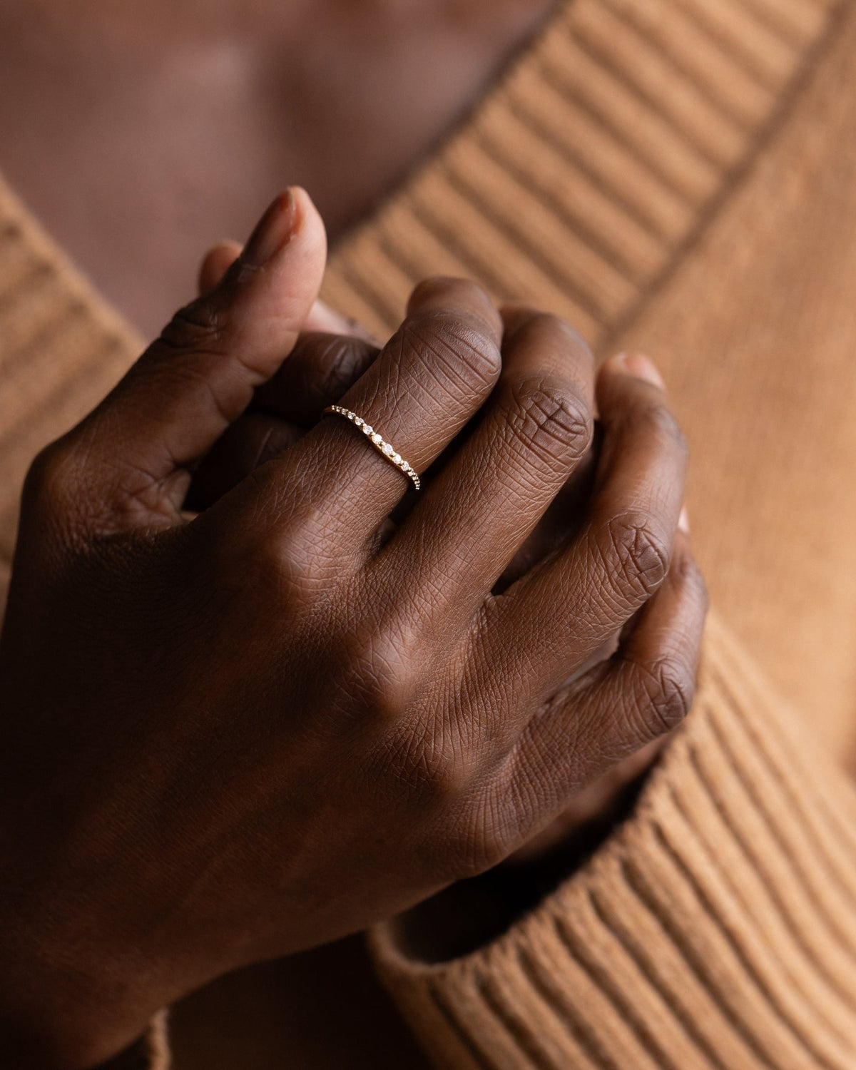 Dainty Diamond Flow Ring