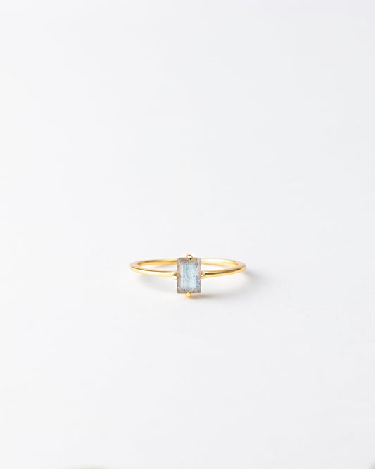 Labradorite Grand Baguette Ring