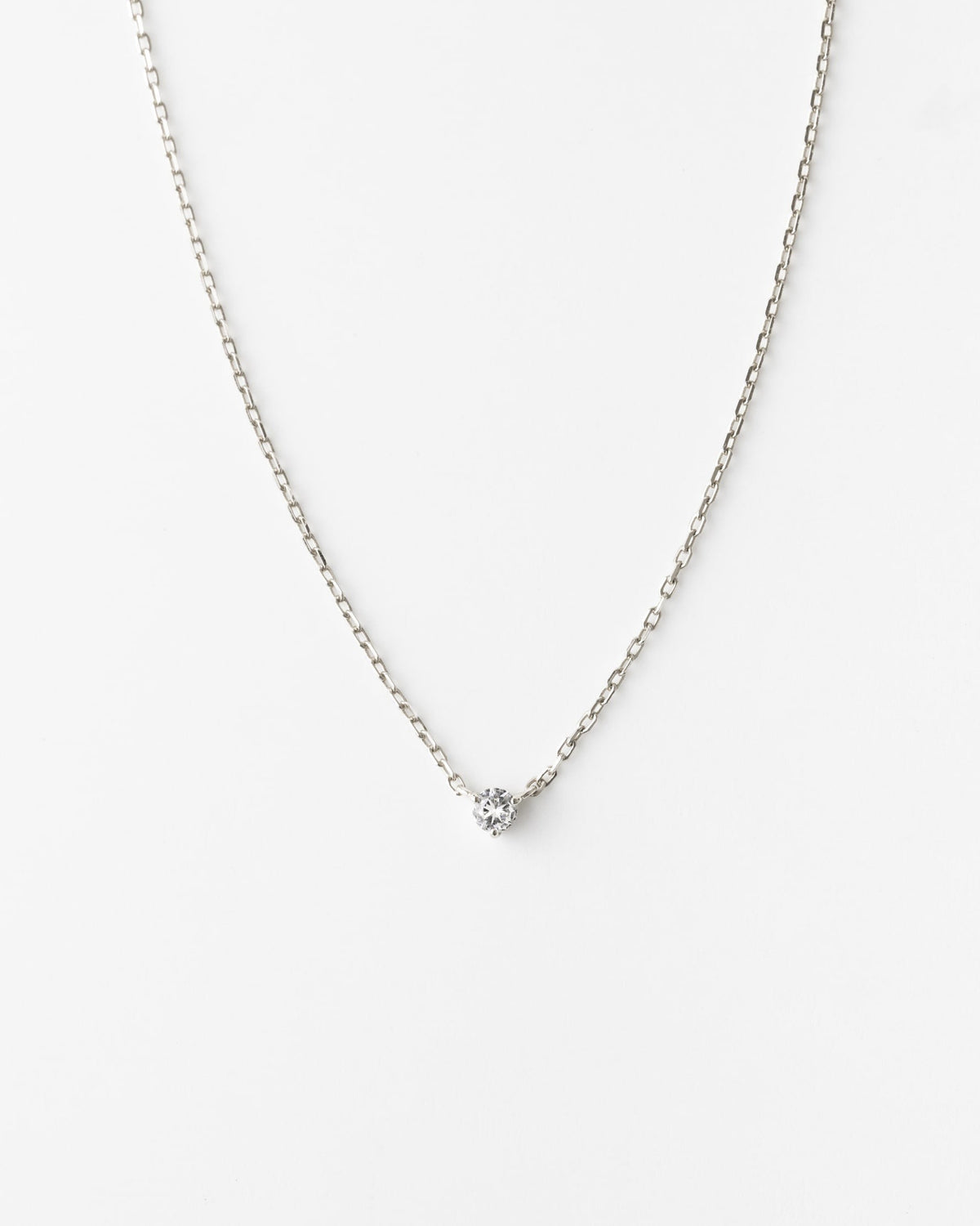 Polaris White Sapphire Necklace