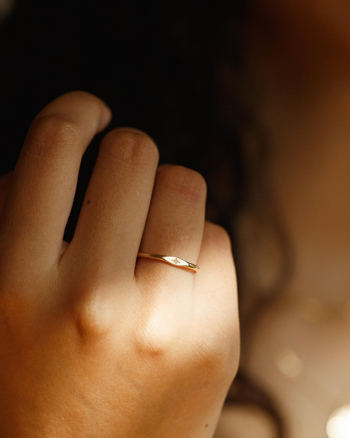 Stellar Signet - 14k Solid Gold